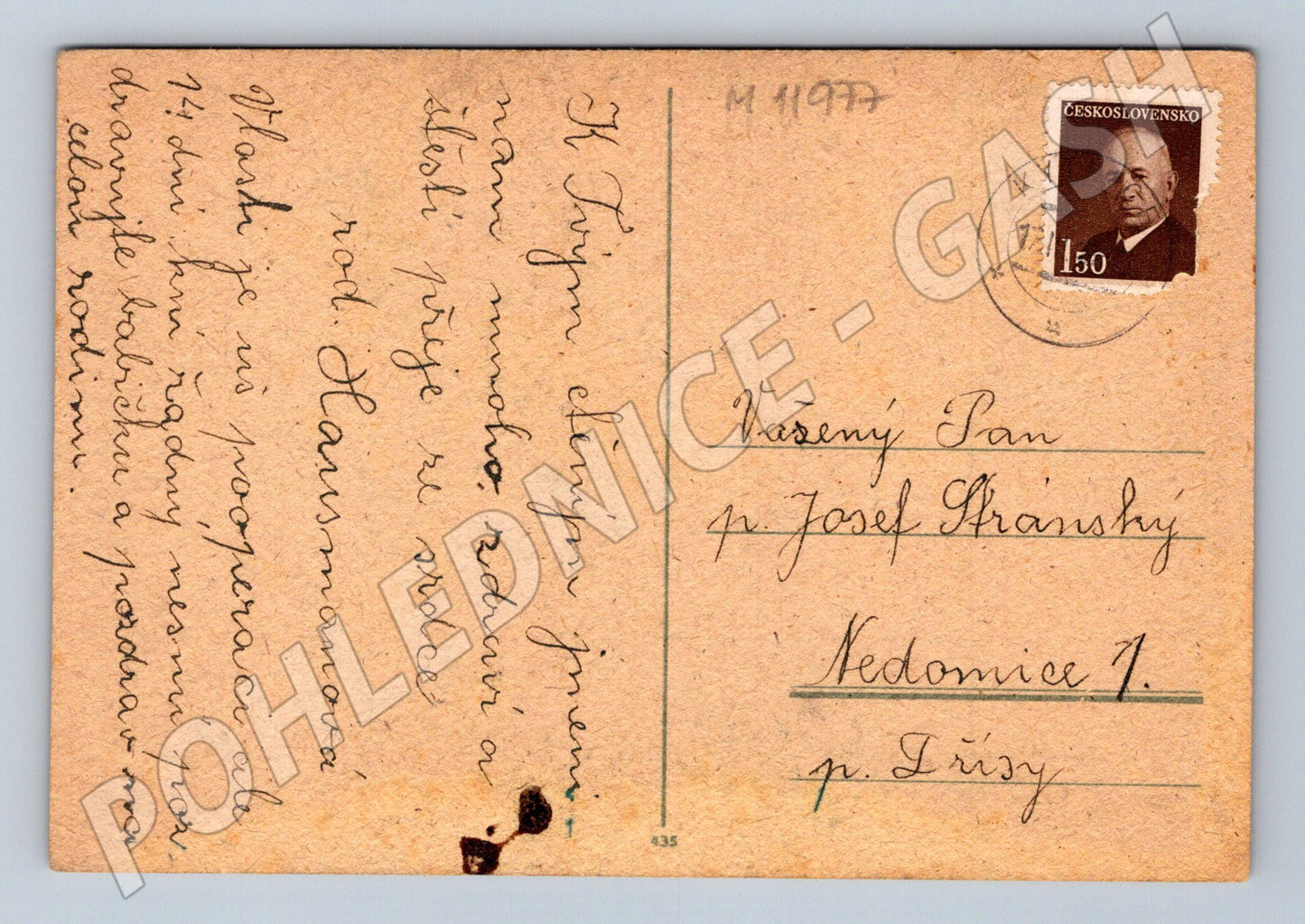 Pohlednice Malované květiny A. Köber (M11977)