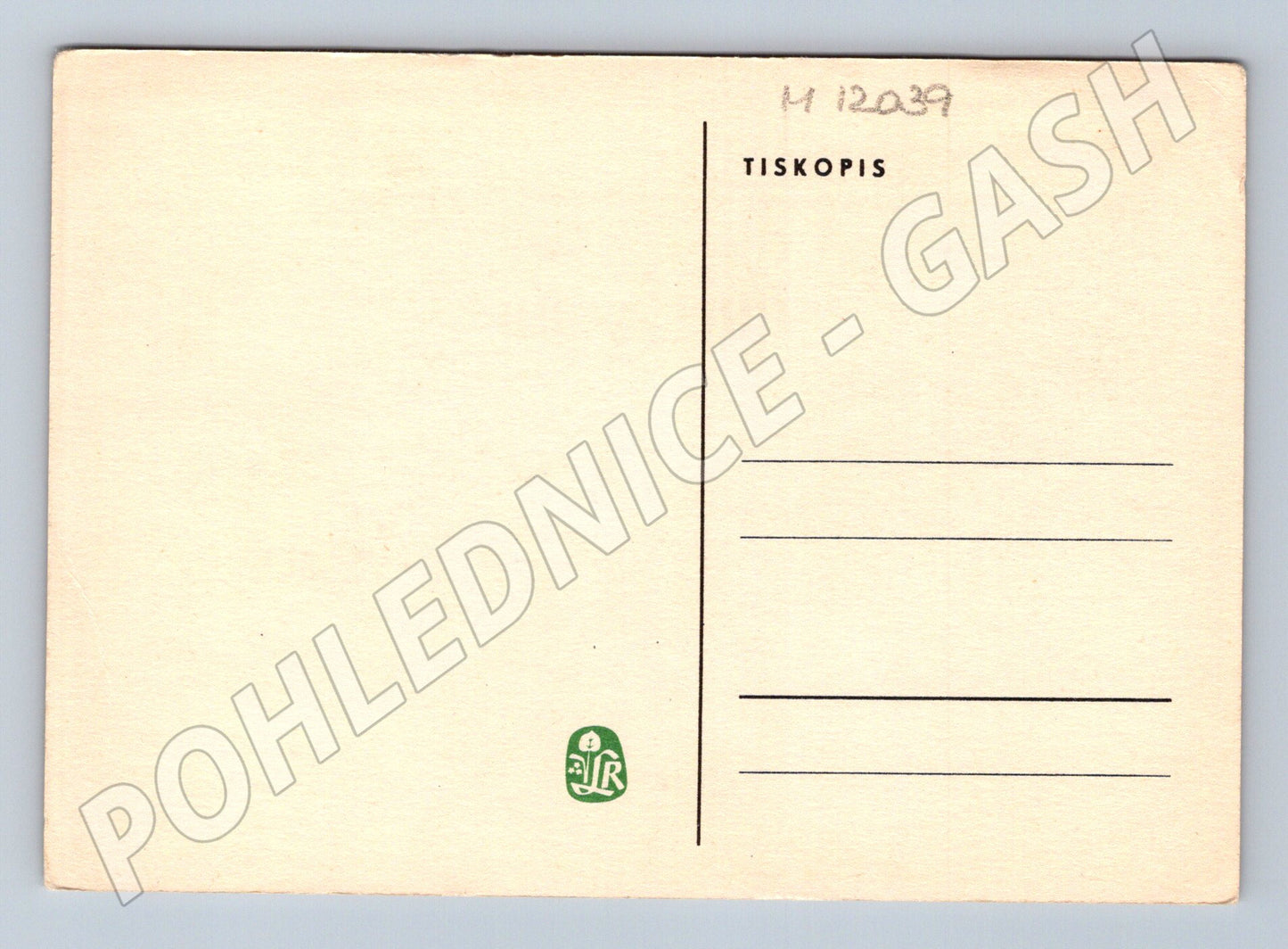 Pohlednice Hloh obecný – botanická ilustrace (M12039)