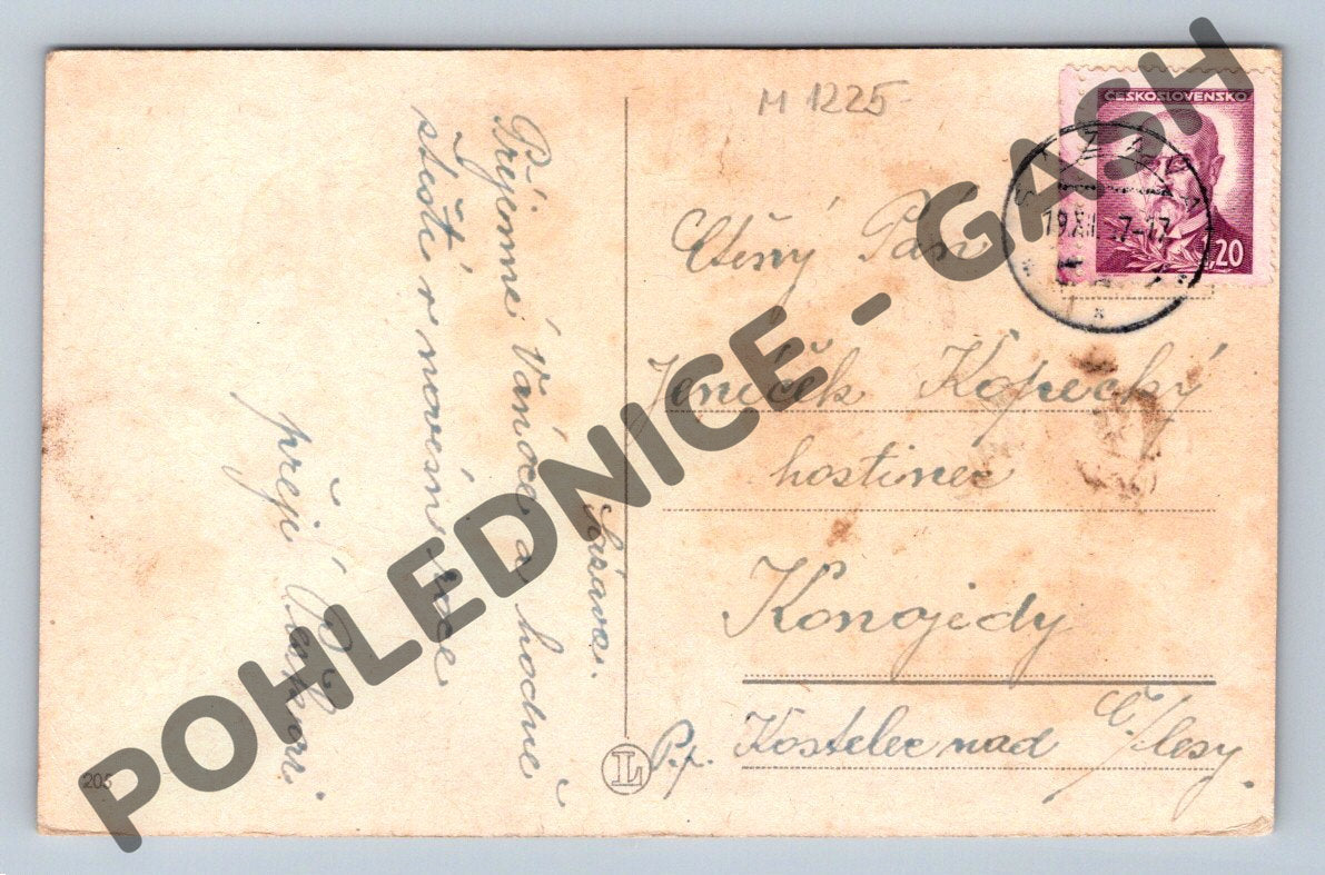 Pohlednice Československo 1947 – zimní krajina (M1225)