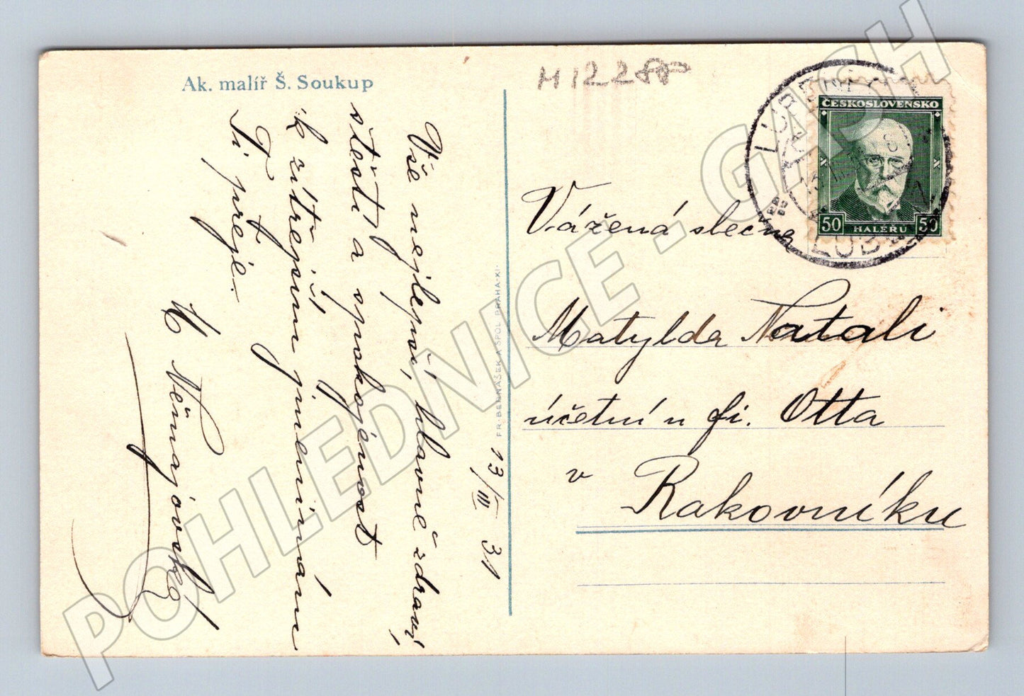 Pohlednice Ovoce Š. Soukup (M12288)