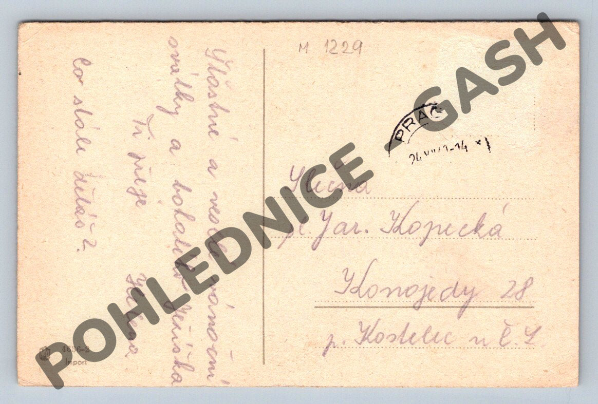 Pohlednice Zimní krajina – ČR kolorovaná (M1229)