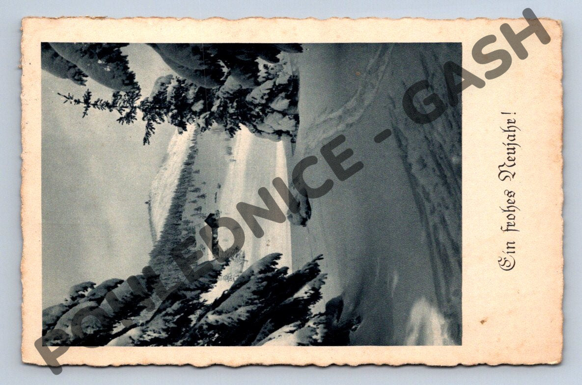 Pohlednice ČSR 1937 – Ein frohes Neujahr! (M1230)