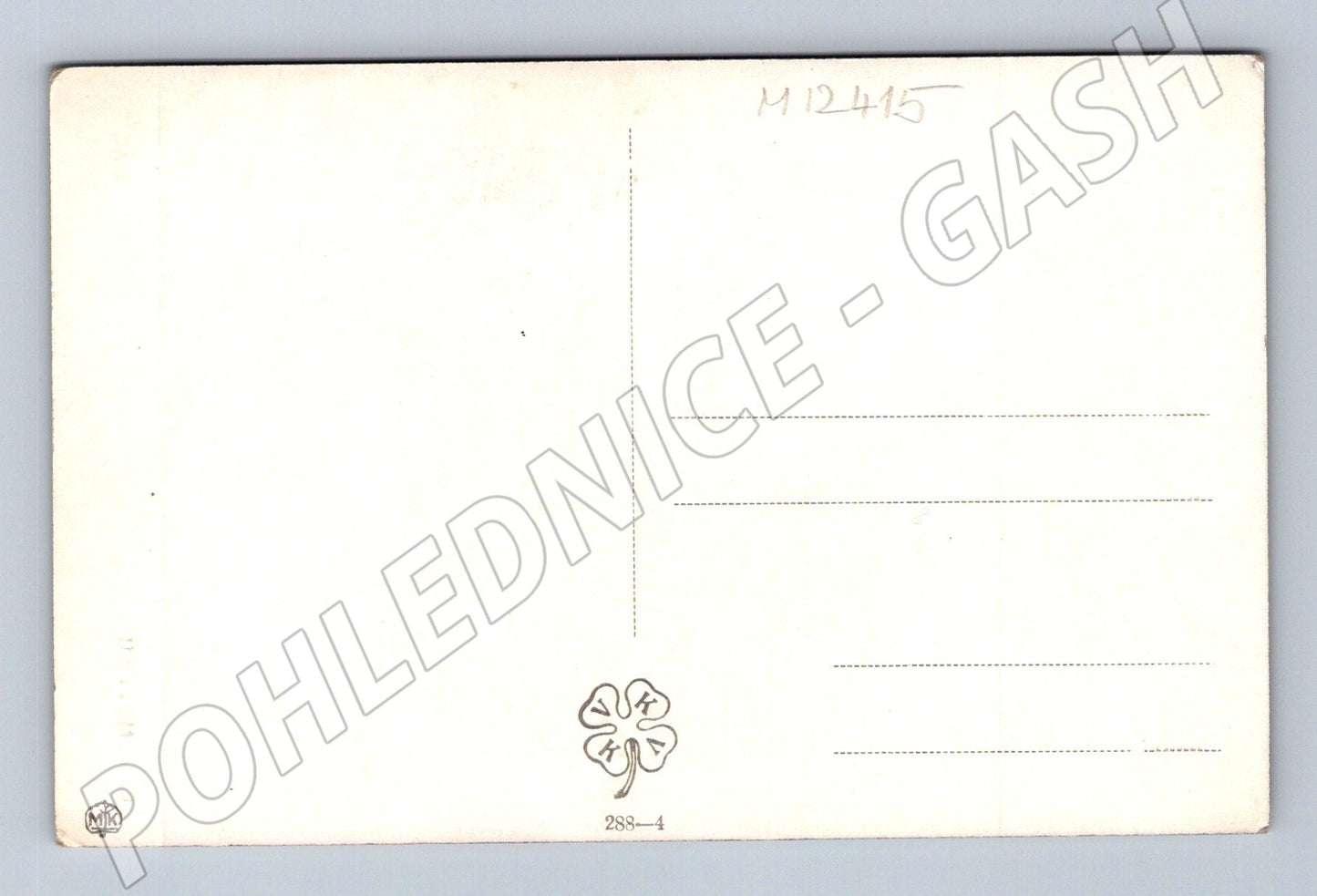 Pohlednice dívka s mákem, C. V. Amutich (M12415)