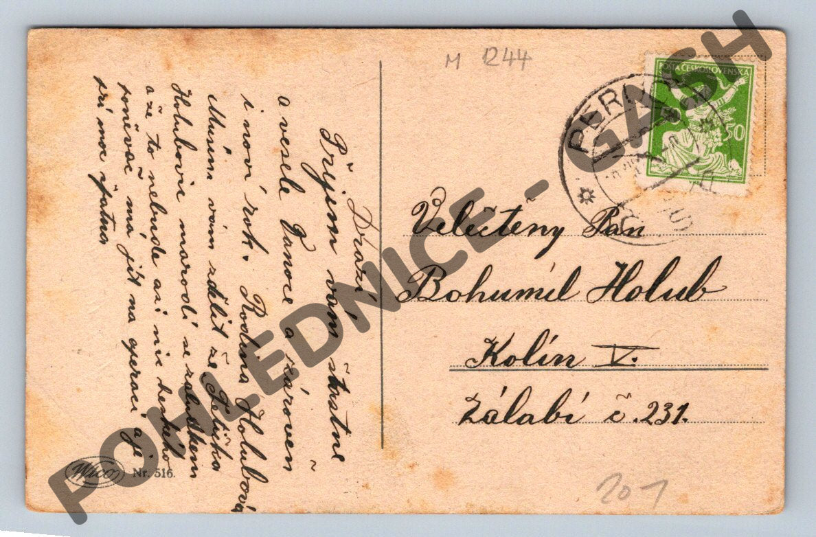 Pohlednice Kolín Veselé vánoce ČSR (M1244)