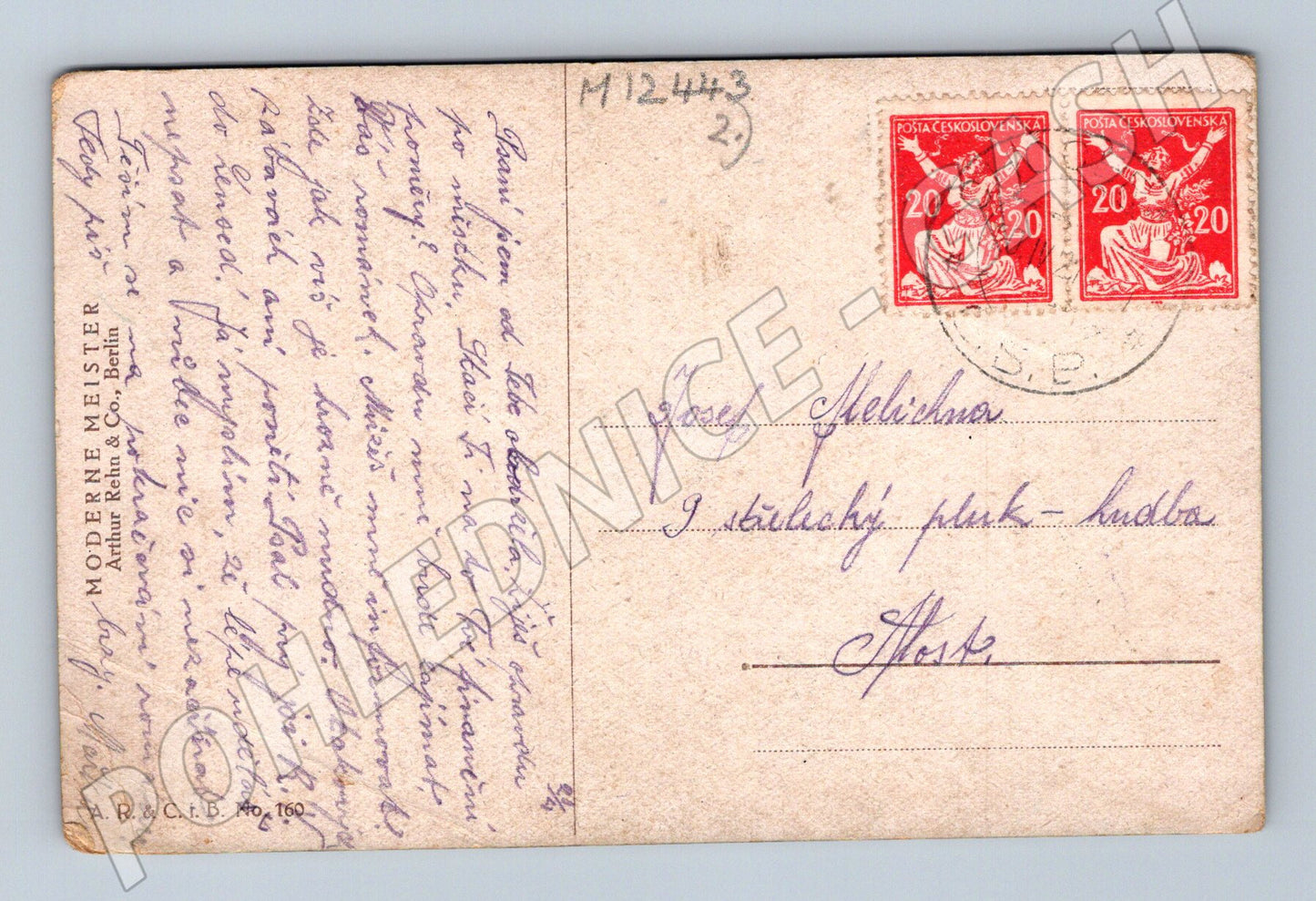 Pohlednice R. de Witt – Belauscht (M12443)