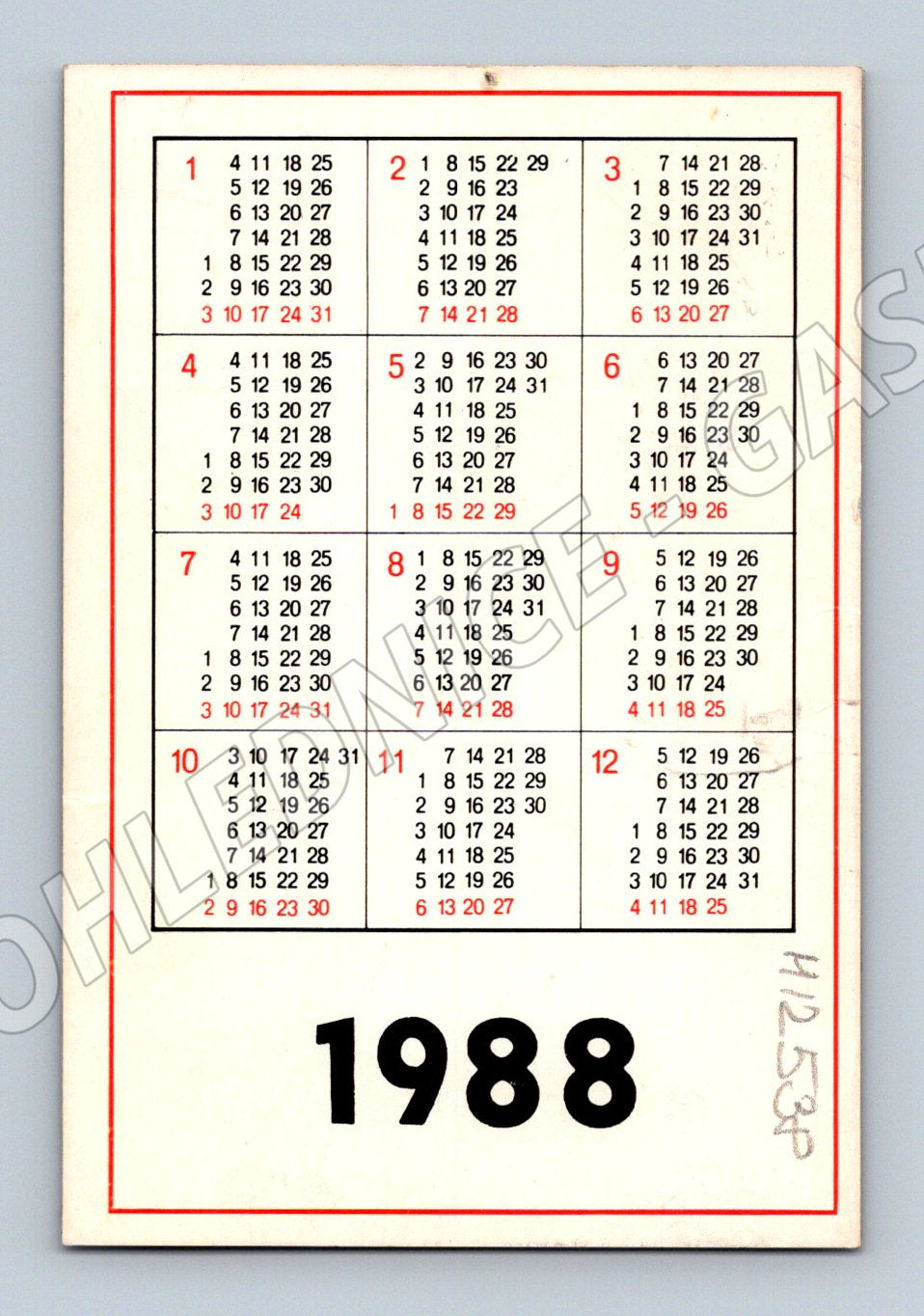 Pohlednice ZVS Vlašim 1988 (M12538)