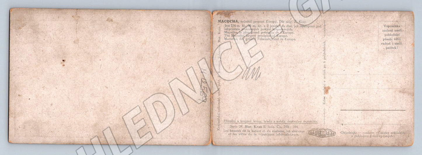 Pohlednice skalní stezka u hradu cca 1900 (M12569)