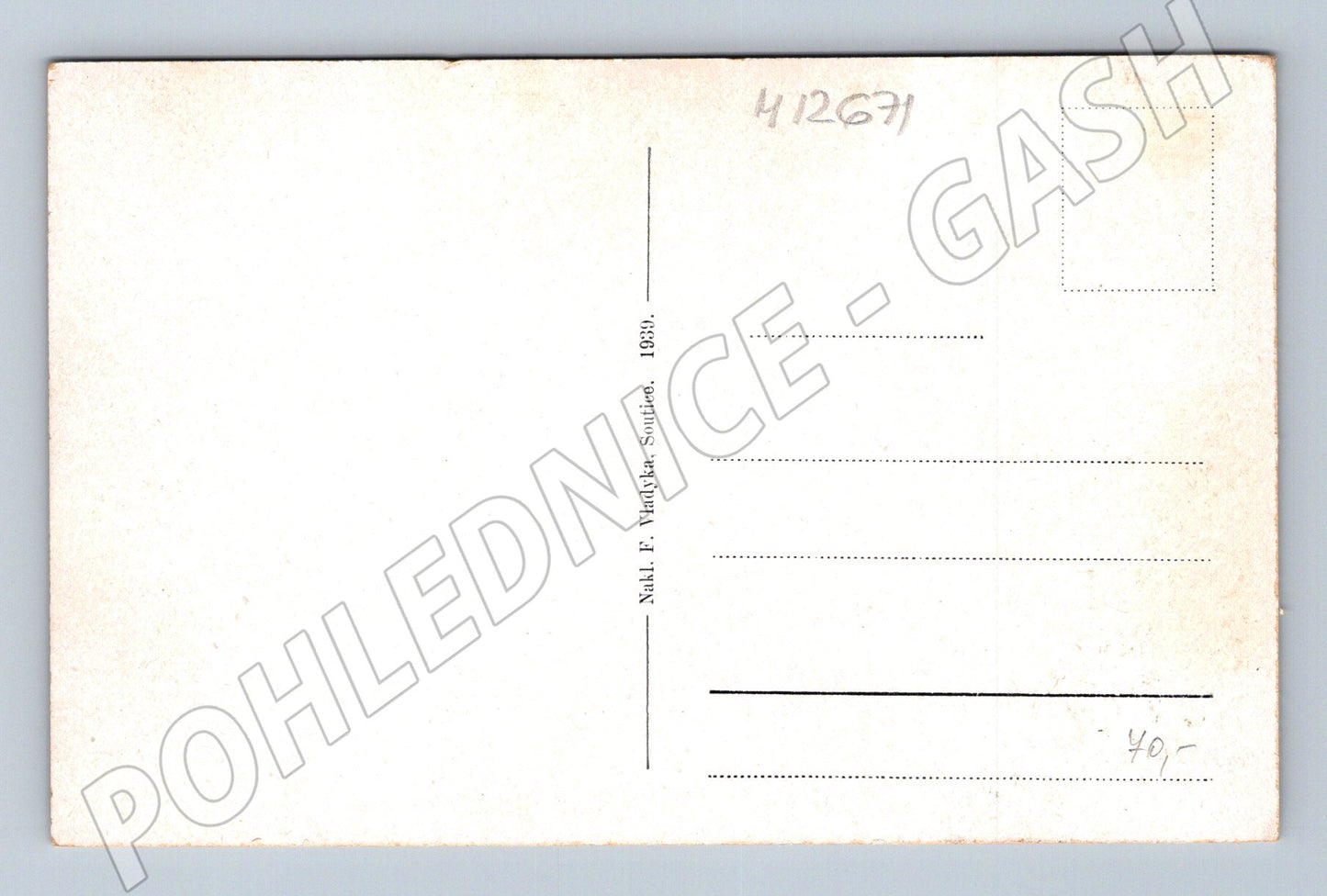Pohlednice Pozdrav z Letoviska Soutic 1939 (M12671)