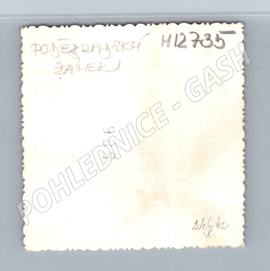 Pohlednice Pojezdrážský zámek černobílá (M12735)