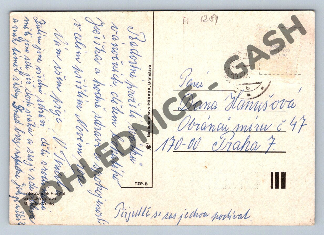 Pohlednice Jablonec nad Nisou 1977 (M1281)