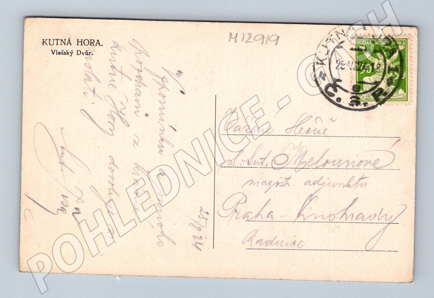 Pohlednice Kutná Hora Vlašský dvůr historická (M12919)
