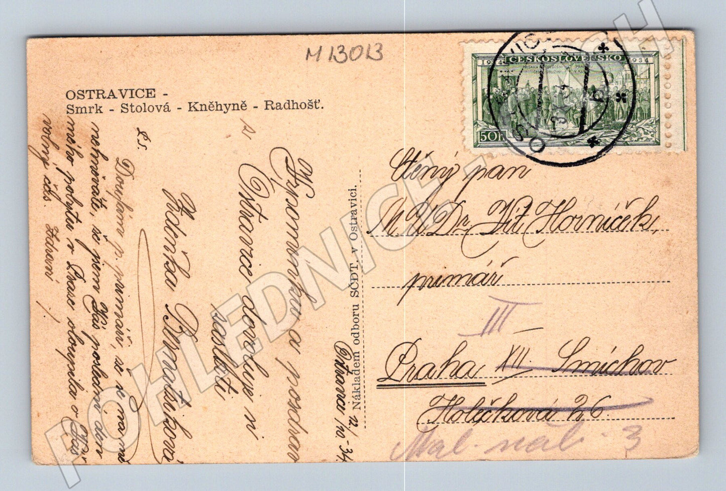 Pohlednice Ostravice, Beskydy (M13013)