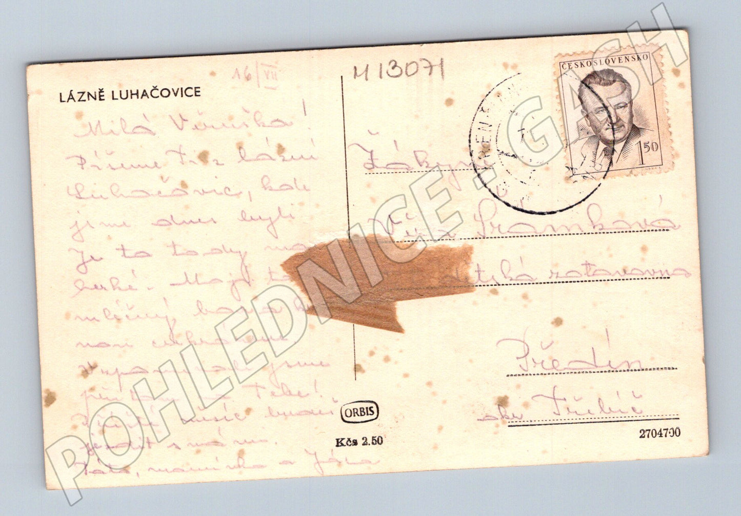 Pohlednice Lázně Luhačovice historická (M13071)