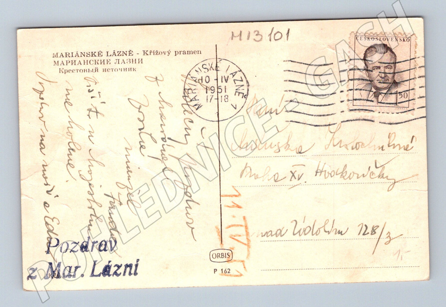 Pohlednice Mariánské Lázně Kolonáda (M13101)