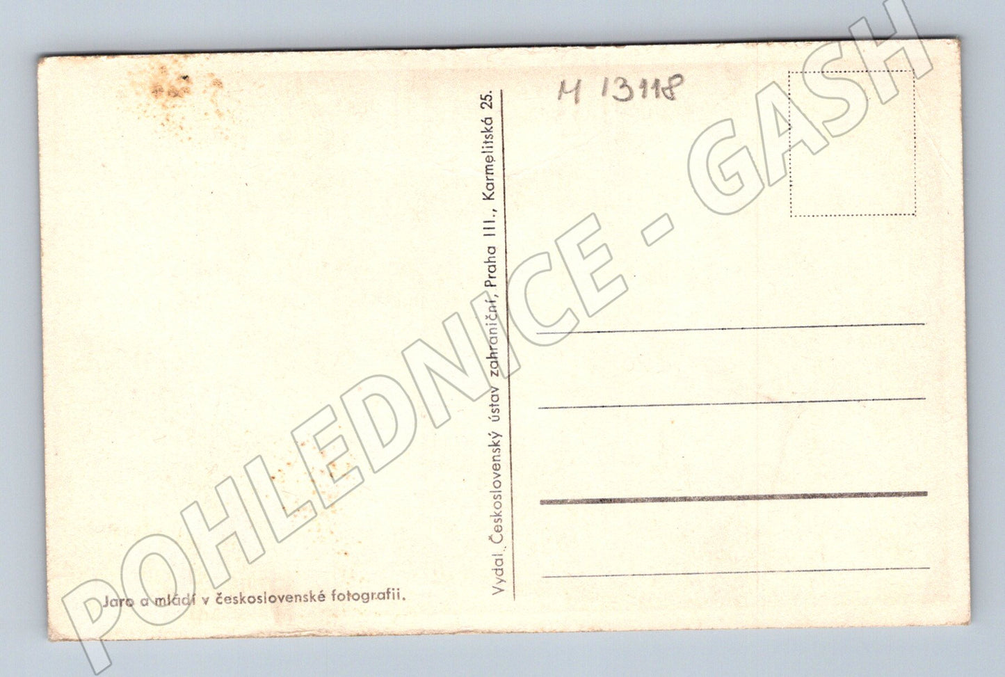 Pohlednice dítě a kozy na venkově (M13118)