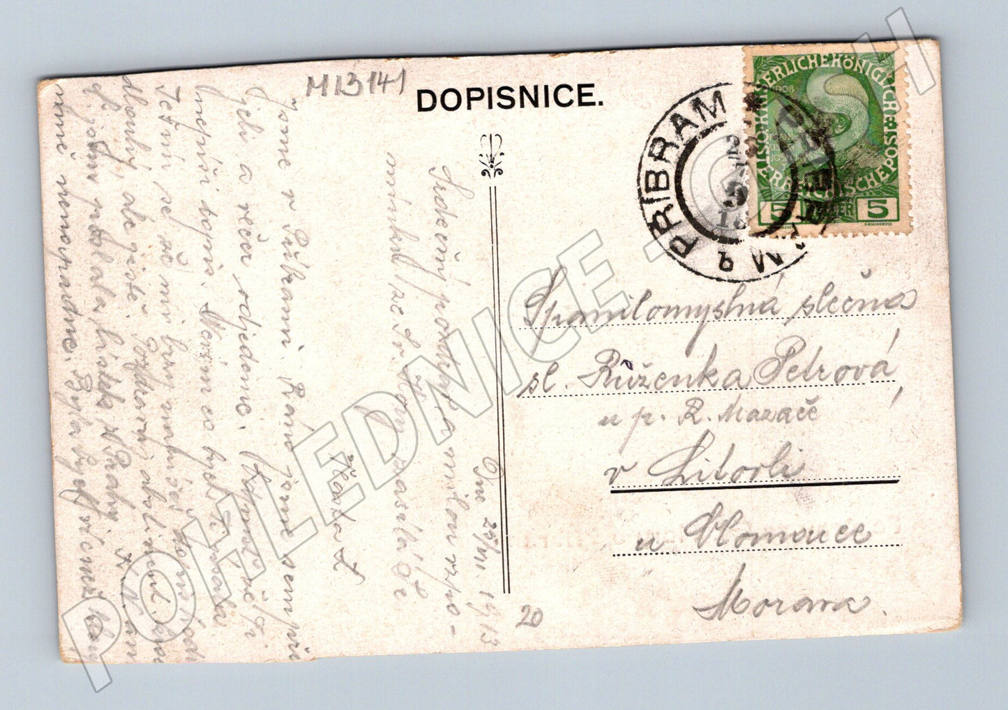 Pohlednice Sv. Hora u Příbrami čb (M13141)