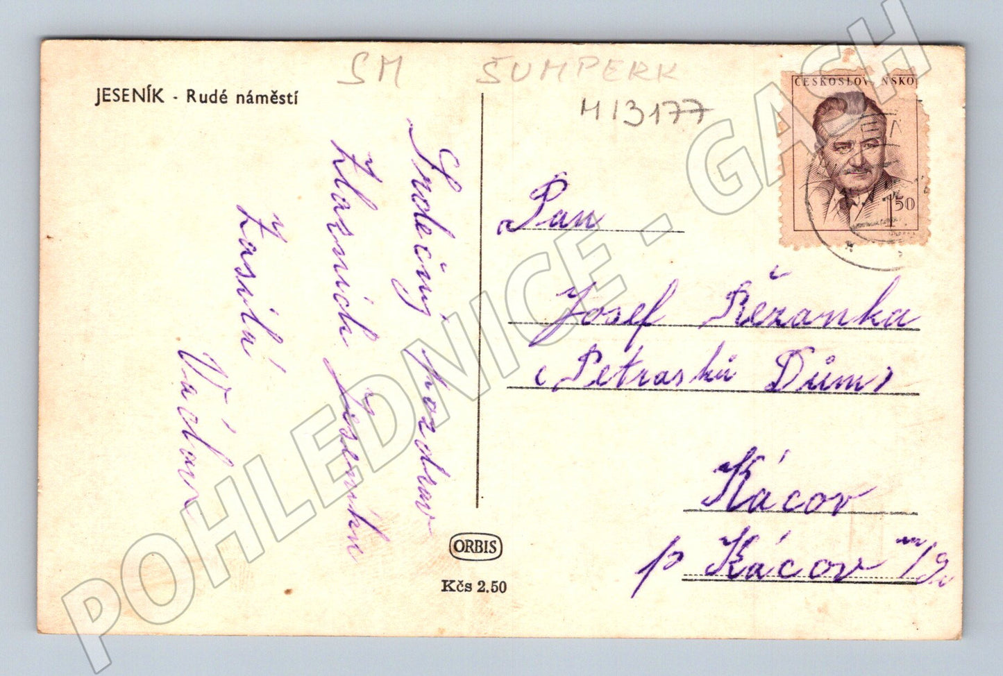 Pohlednice Rudé náměstí historická (M13177)