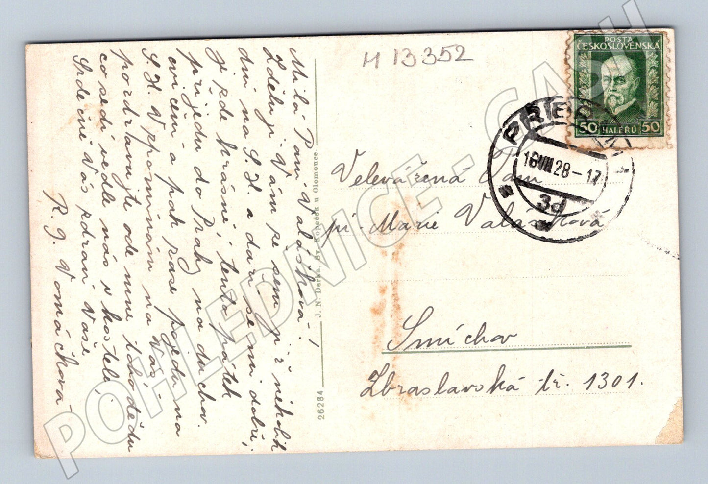 Pohlednice Svatá Hora nad Příbramí 1928 (M13352)