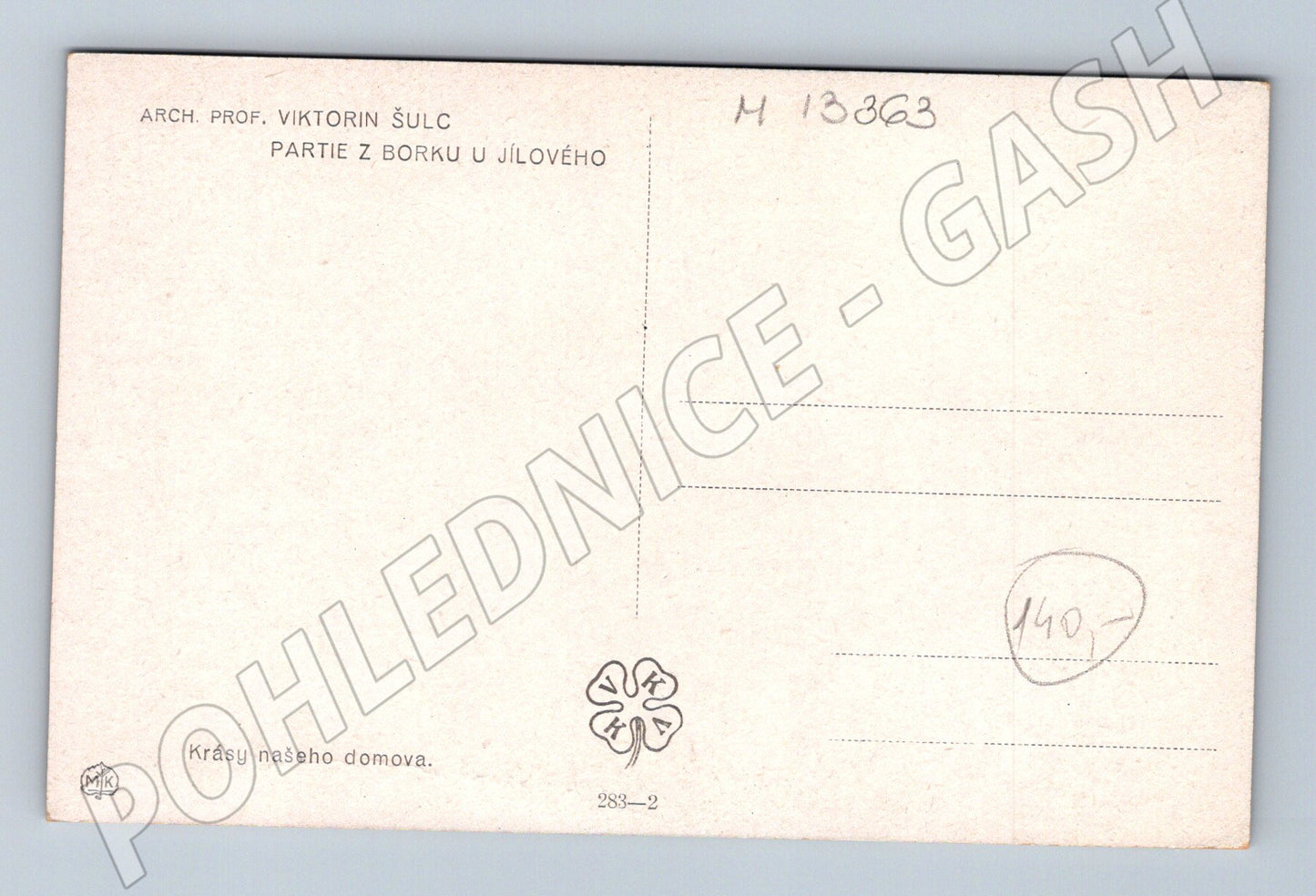 Pohlednice Borek u Jílového Viktorín Šulc (M13363)
