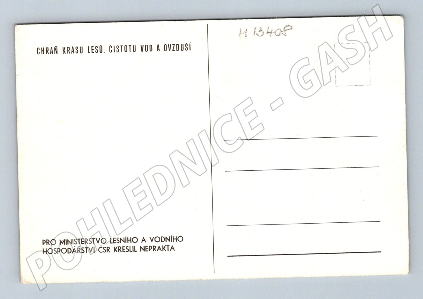 Pohlednice Neprakta ochrana přírody ČSR (M13408)