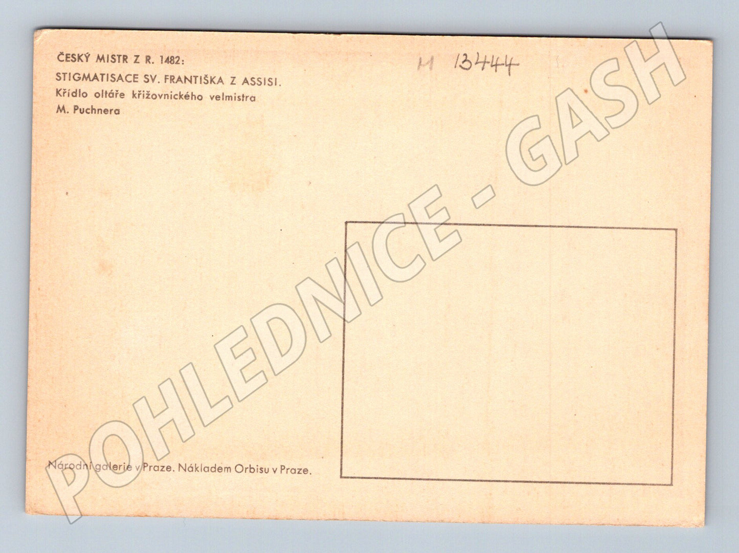 Pohlednice Stigmatisace sv. Františka (M13444)