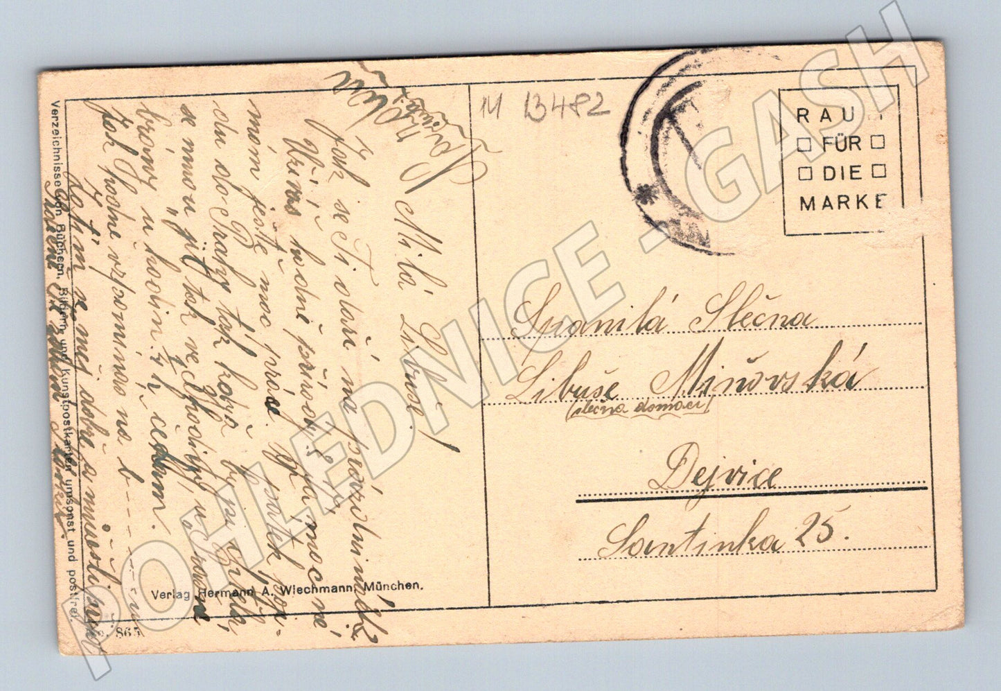 Pohlednice Nydia Starobylá (M13482)