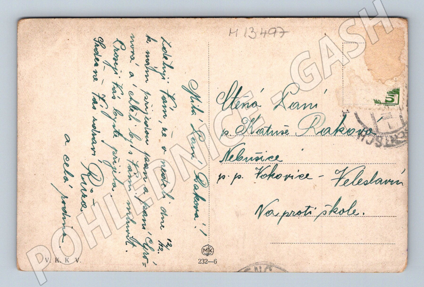 Pohlednice Dívčí portrét K. V. Muttich (M13497)