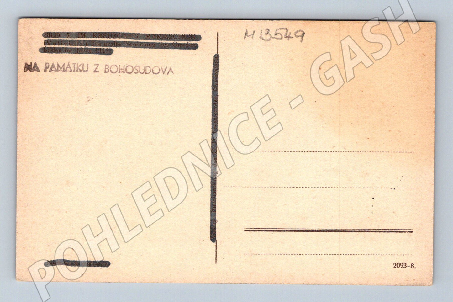 Pohlednice Bohosudov poutní místo (M13549)