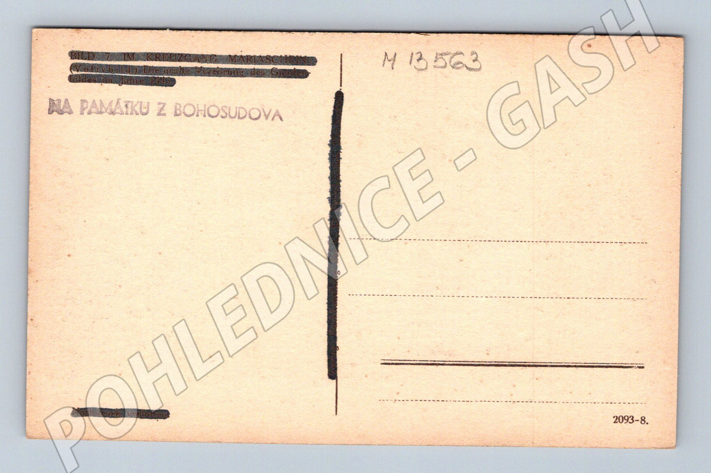Pohlednice Bohosudov Etnografická (M13563)