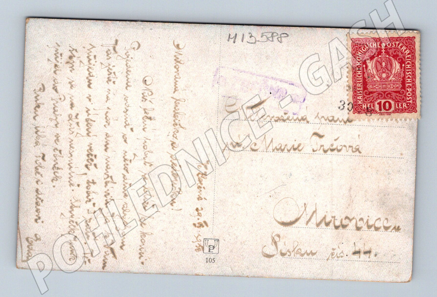 Pohlednice Starý lesní motiv (M13588)
