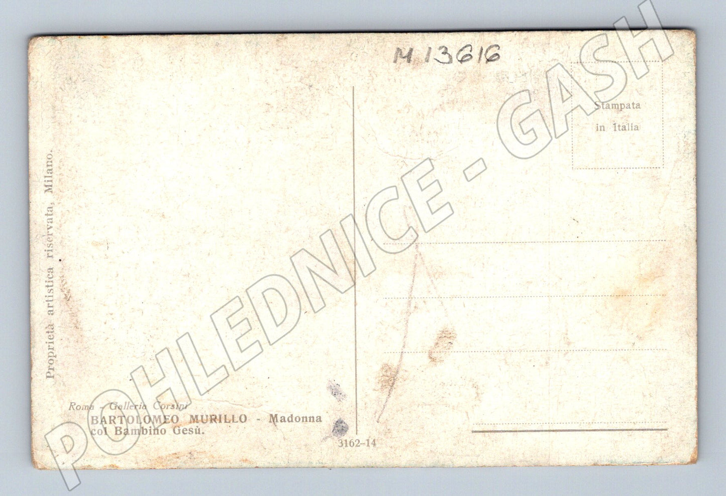 Pohlednice Madonna s Ježíškem, Bartolomé Murillo (M13616)