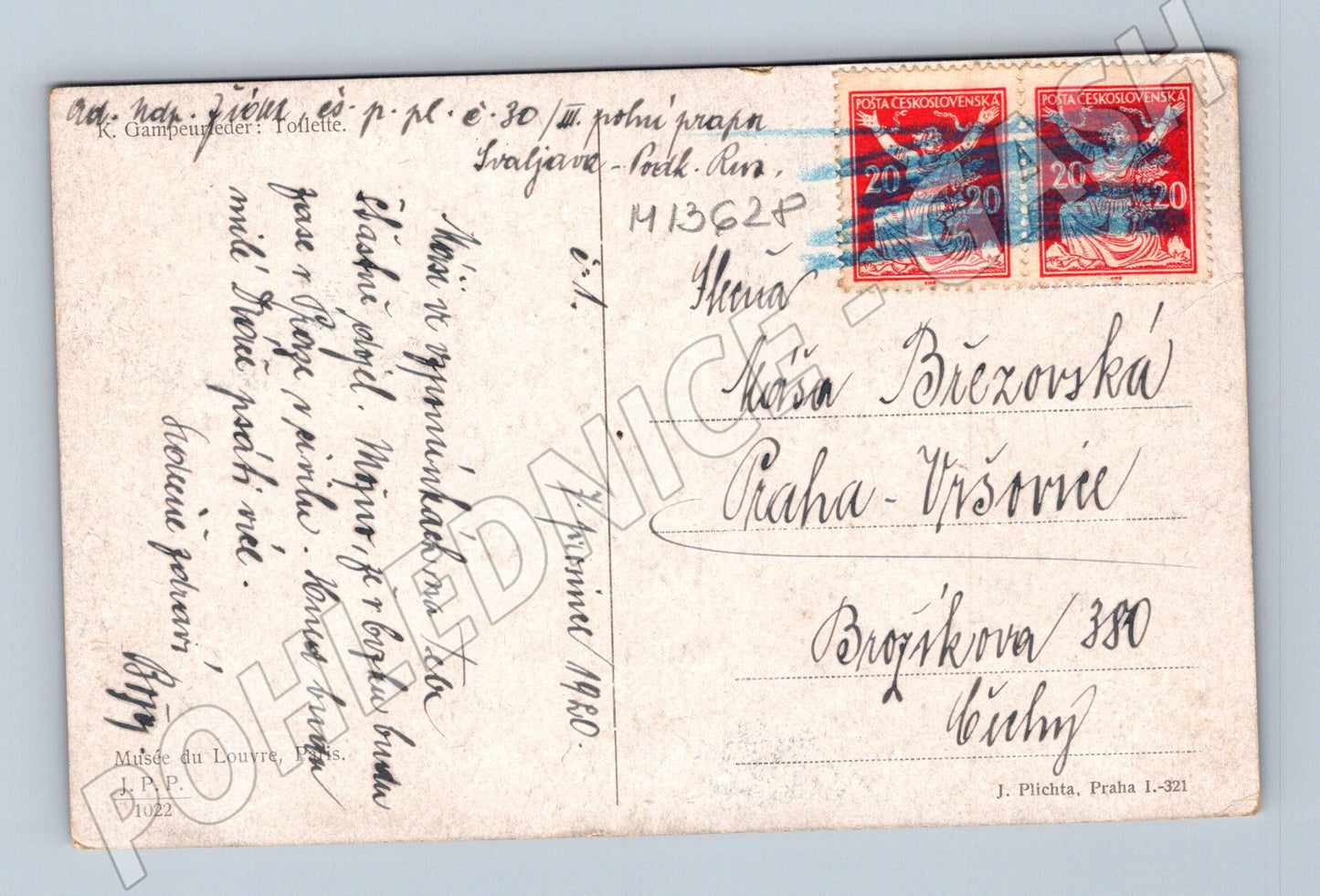 Pohlednice Musée du Louvre malířství (M13628)