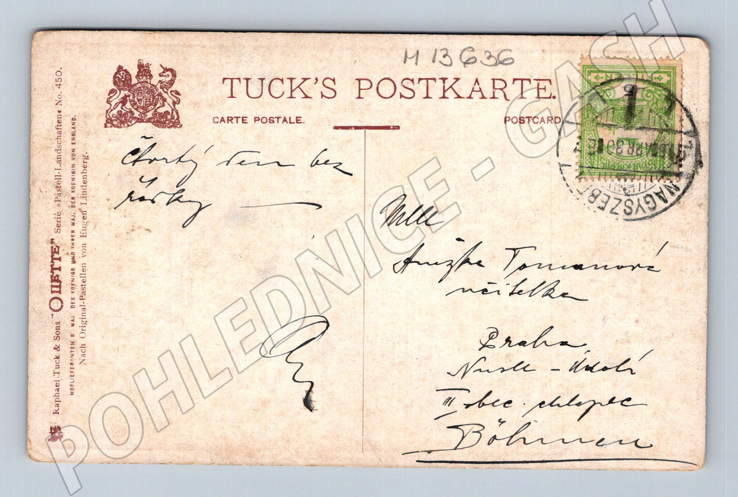 Pohlednice Silueta ženy Tuck’s Postkarte (M13636)