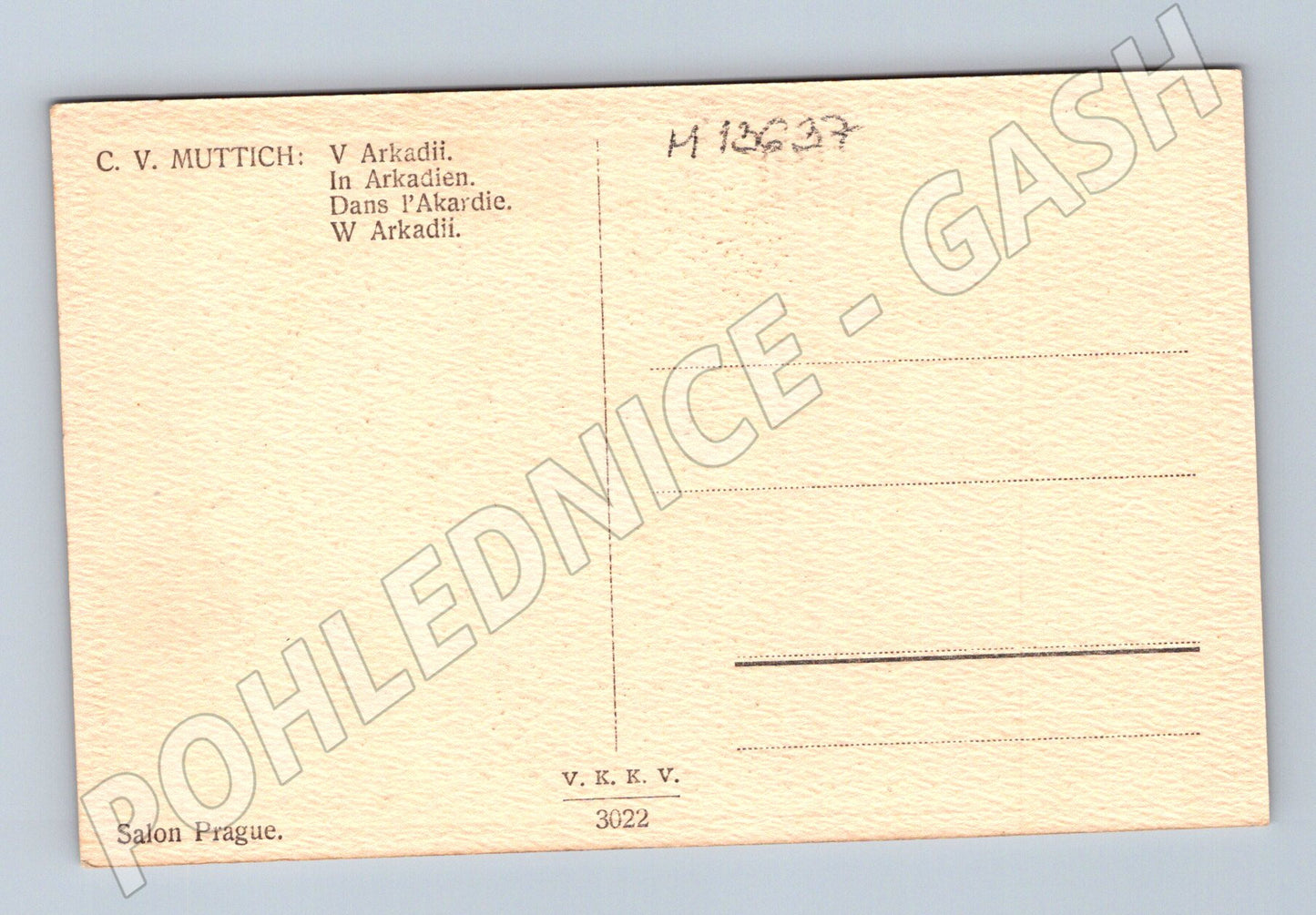 Pohlednice V Arkadii Umělecká pohlednice C. V. Muttich (M13637)