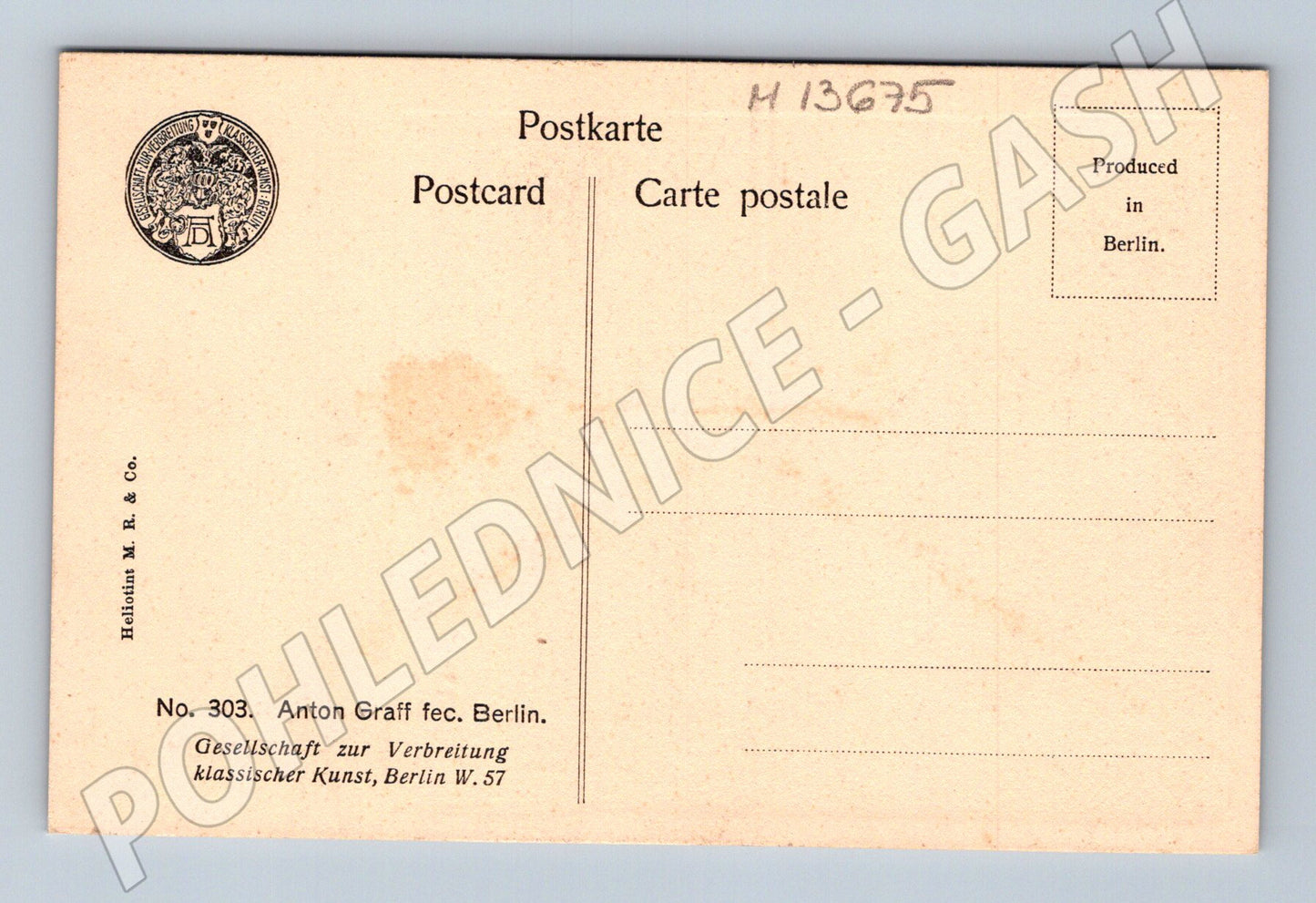 Pohlednice Portrét panovníka Anton Graff (M13675)