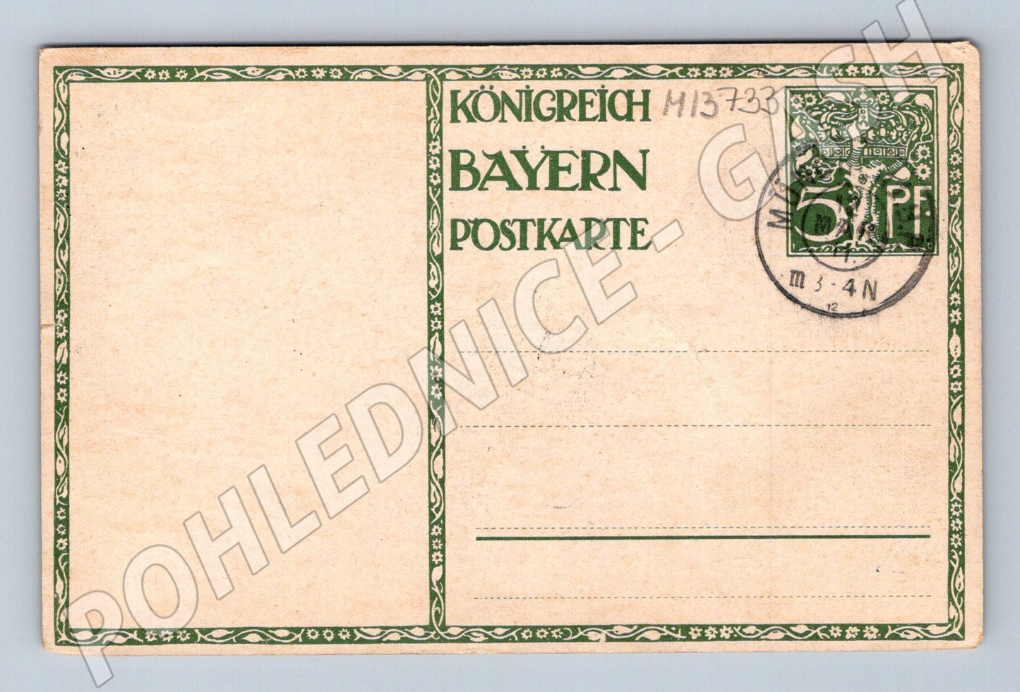 Pohlednice Königreich Bayern 1911 V. Diez (M13733)