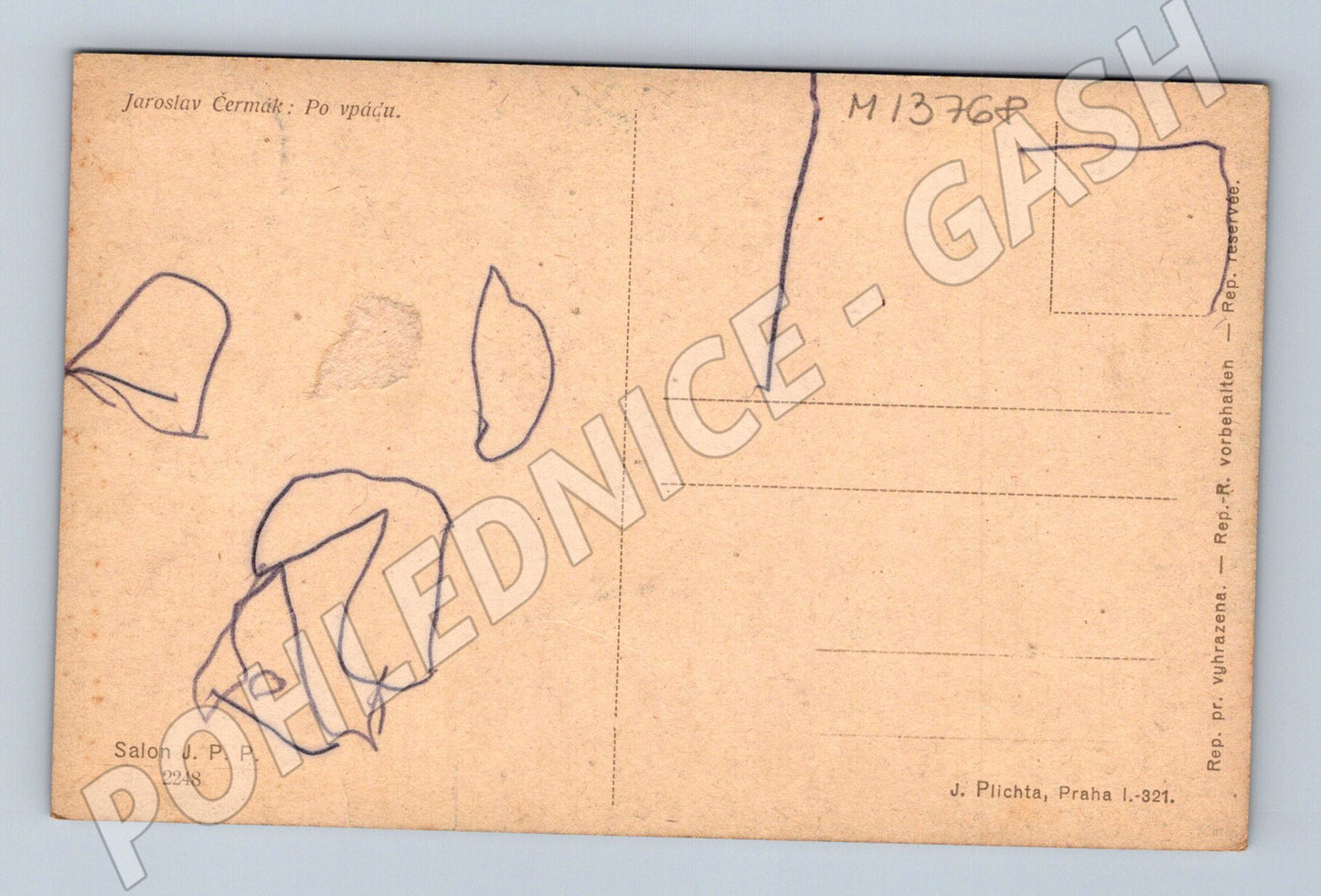 Pohlednice Po vpádu Jaroslav Čermák (M13768)