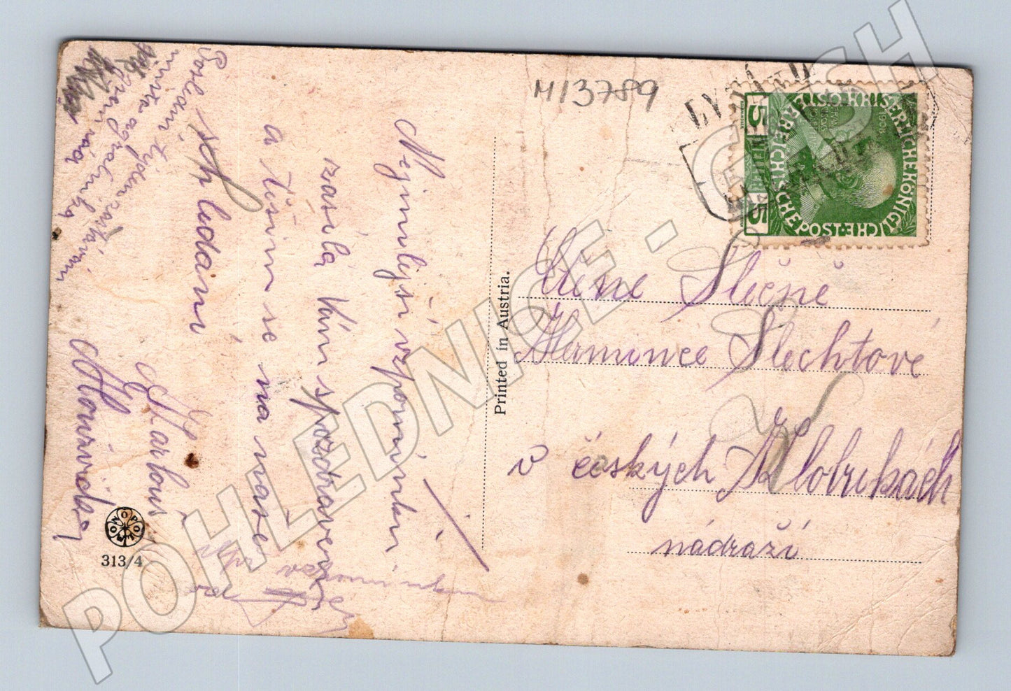 Pohlednice Lesní lovec Příroda (M13789)
