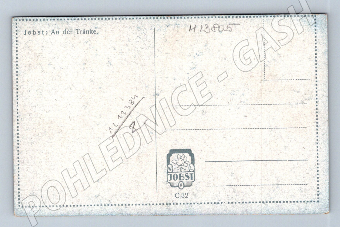 Pohlednice An der Tränke – Jobst (M13805)