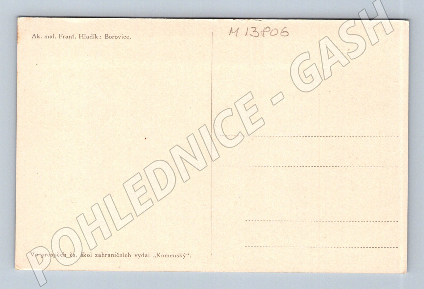 Pohlednice Borovice František Hladík (M13806)