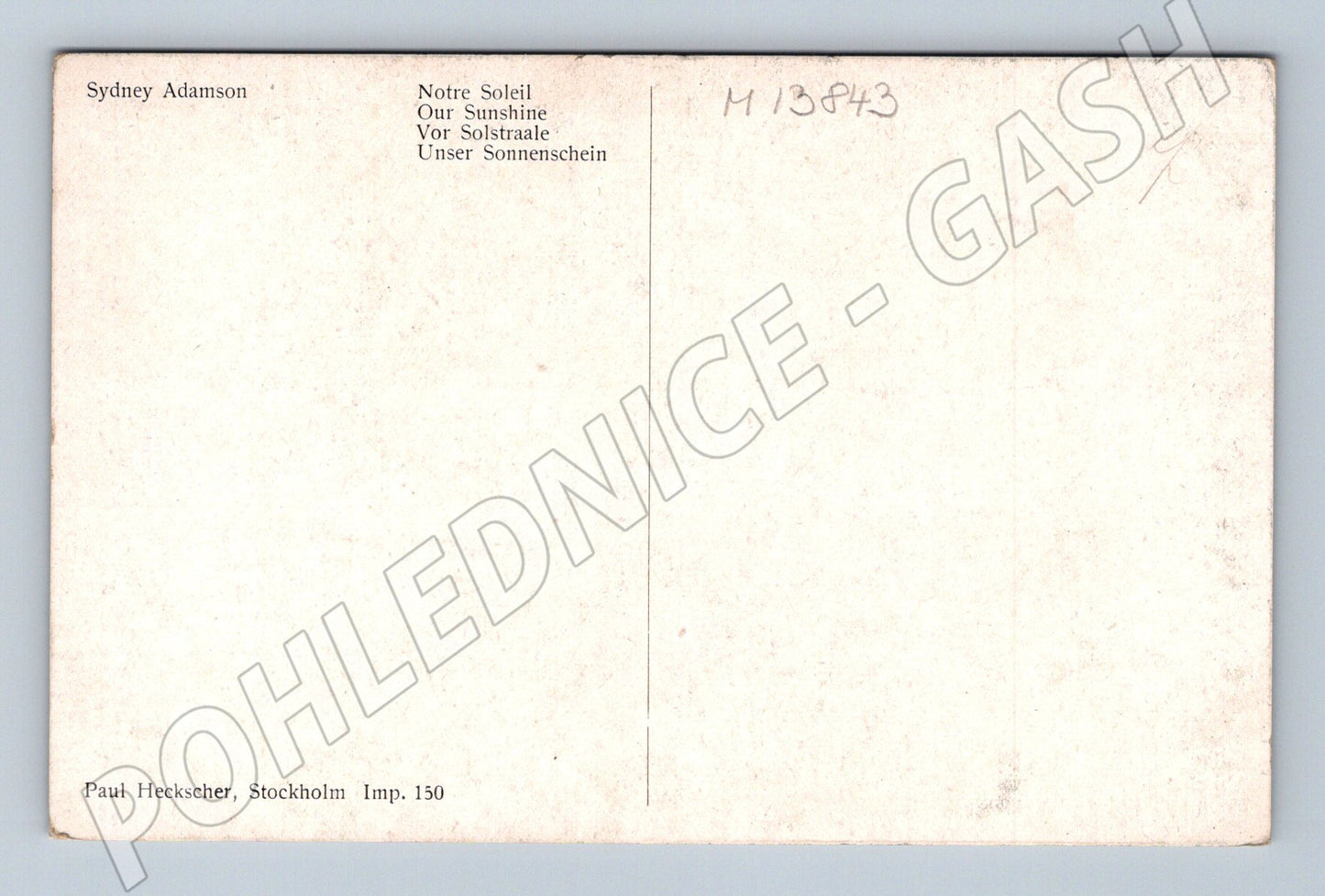 Pohlednice Sydney Adamson – Our Sunshine (M13843)