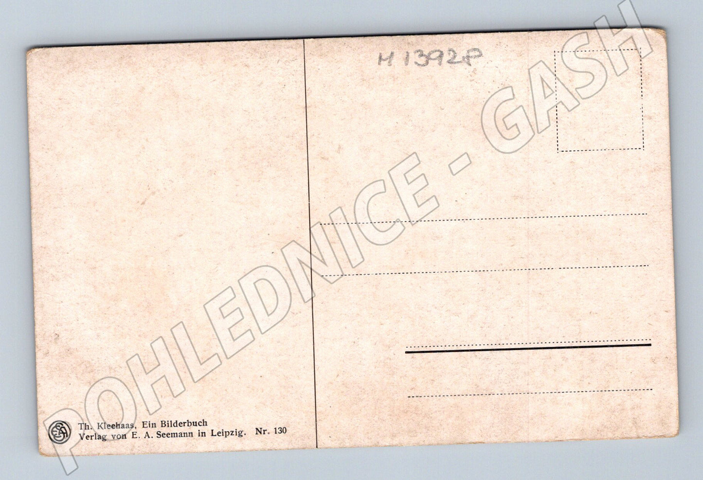 Pohlednice Th. Kleehaas Ein Bilderbuch Leipzig (M13928)