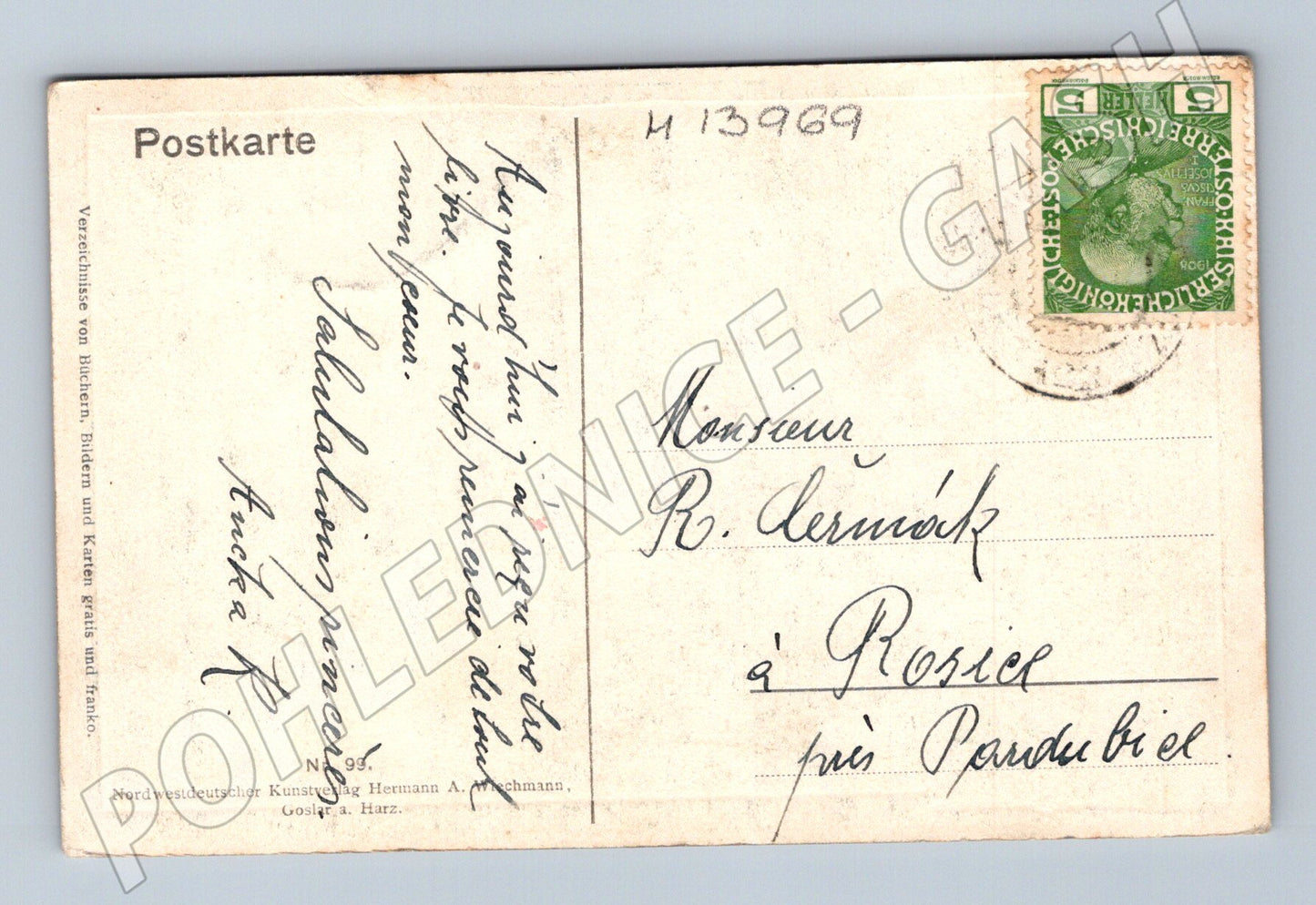 Pohlednice C. Henry – Verklungene Lieder (M13969)