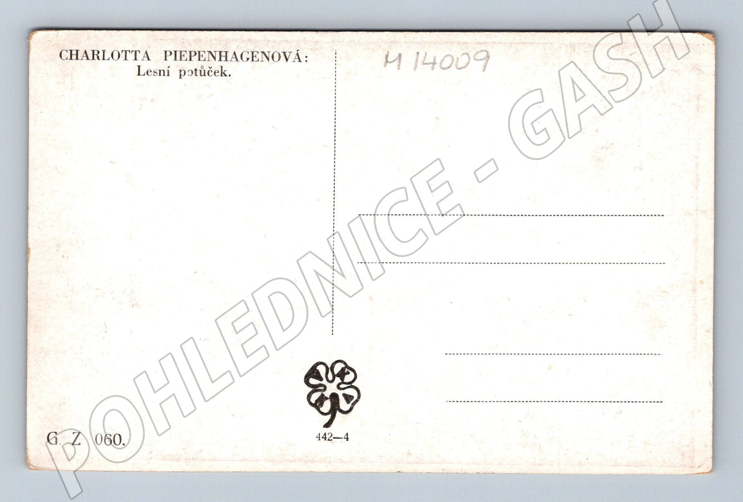 Pohlednice Charlotta Piepenhagenová – Lesní potůček (M14009)