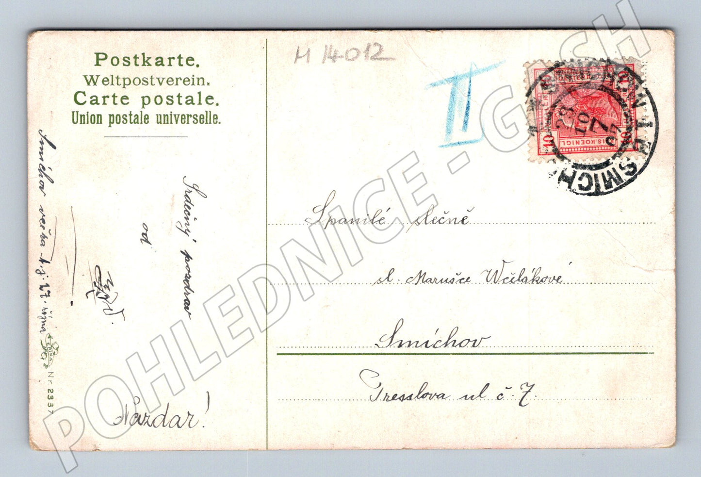 Pohlednice Podzimní krajina – malířský motiv (M14012)