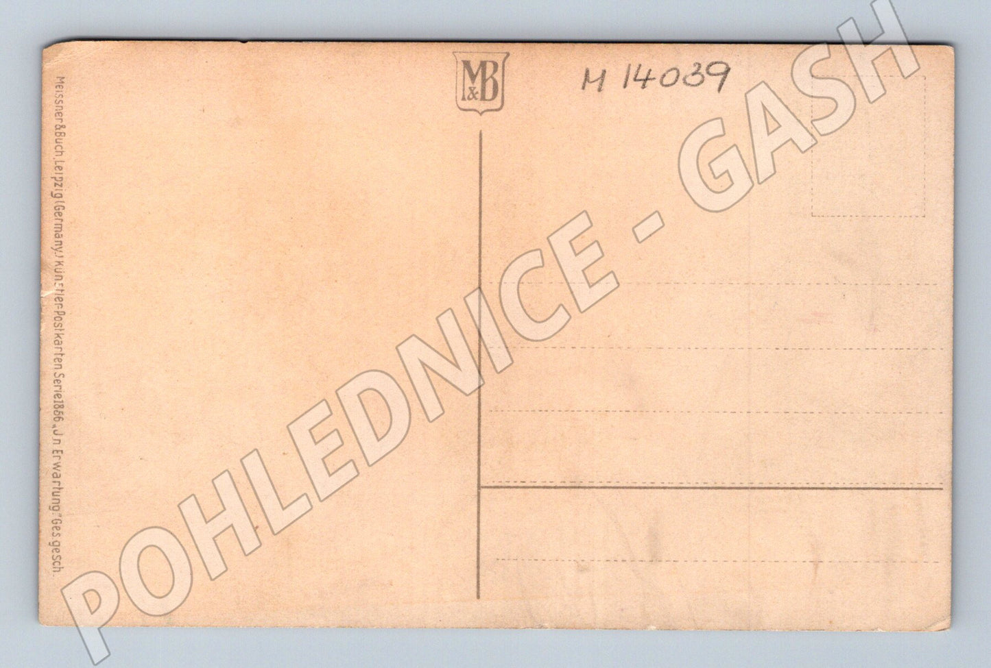 Pohlednice Elegantní dáma v zahradě – malířství (M14039)