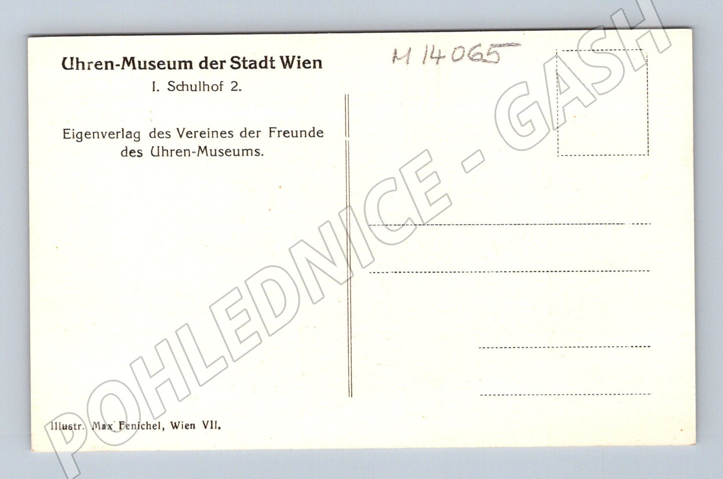 Pohlednice Uhren-Museum Wien historické bratenwendery (M14065)