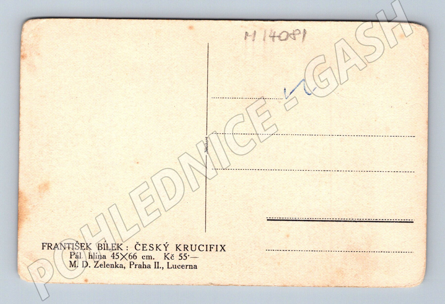 Pohlednice Český krucifix František Bílek (M14081)