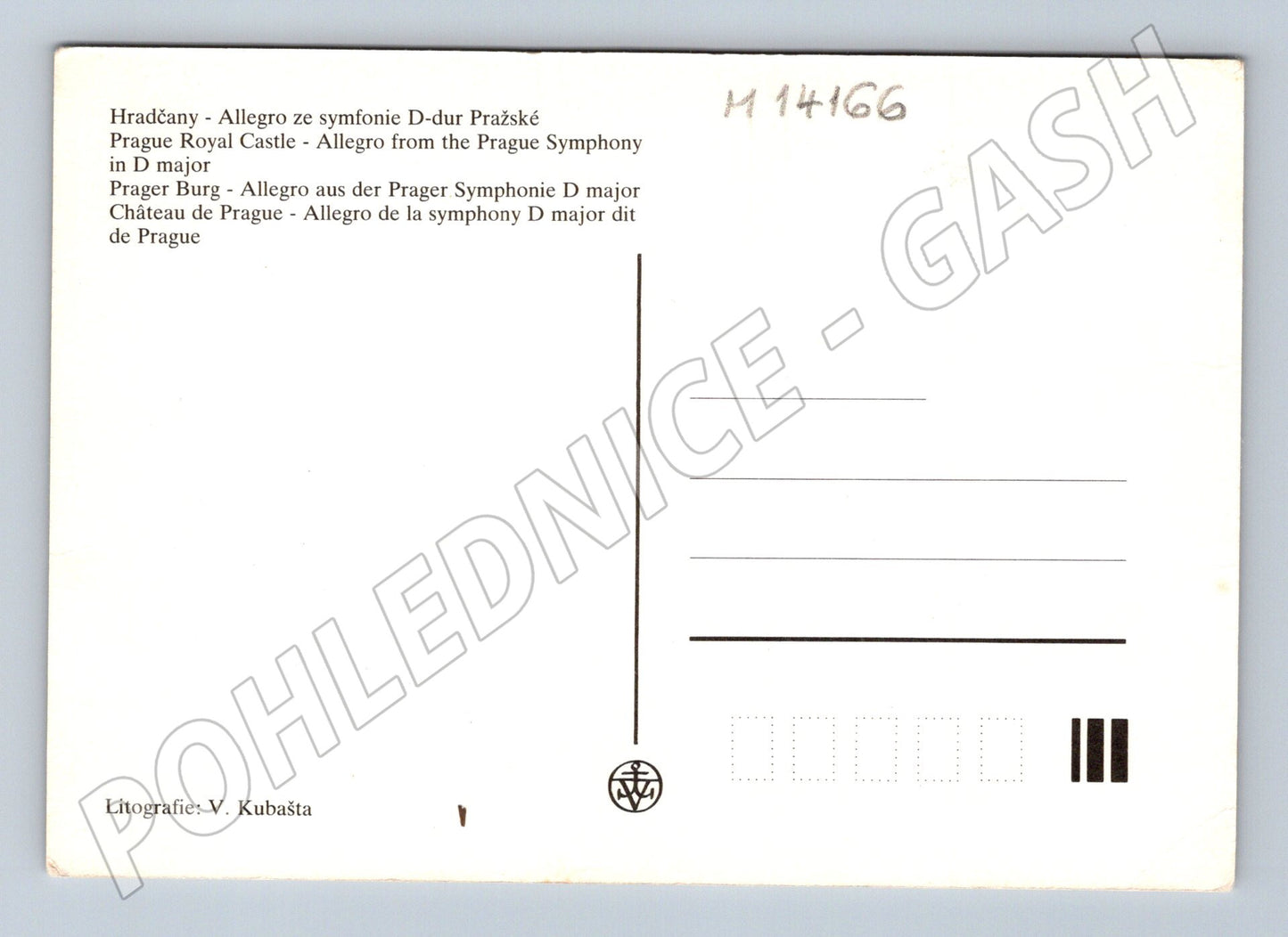 Pohlednice Pražský hrad Allegro D-dur (M14166)