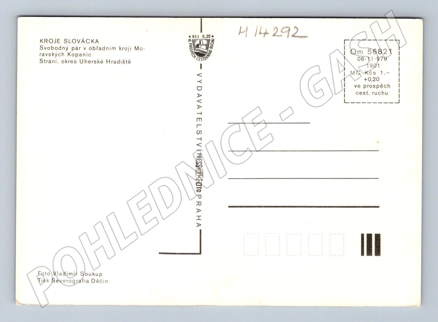 Pohlednice Obřadní kroj Moravské Kopanice (M14292)